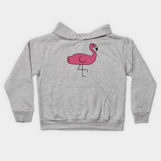 Cute Flamingo - Kawaii Flamingo Kids Hoodie